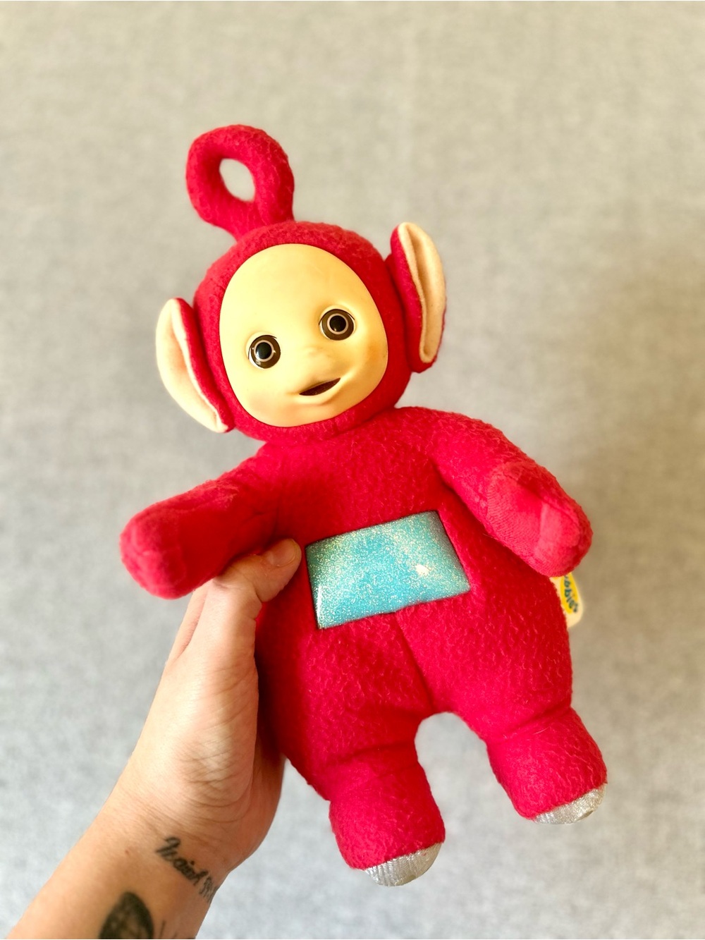 Vintage 1998 Teletubbies Po Plush 12" Playskool Red Soft Doll Retro 90s Toy